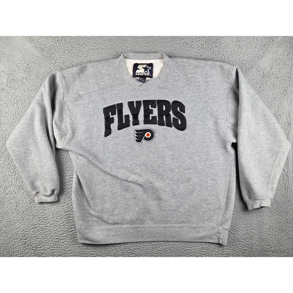 Philadelphia Flyers Sweatshirt Mens 2XL Gray NHL Hockey Starter